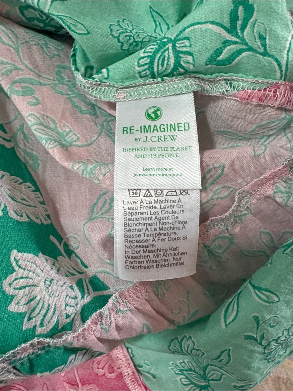 J. Crew Factory Pink Patchwork Floral Sundress - Picture 7 of 9